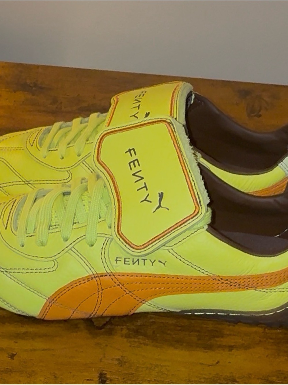 FENTY Neon Yellow & Orange Low-Top Sneakers